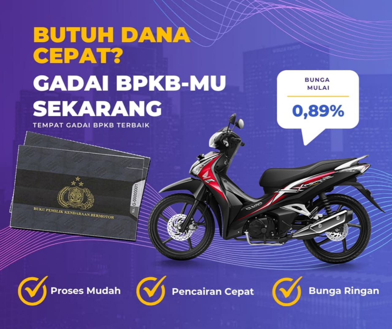 Kredit Jaminan Bpkb Motor Honda NewSuprax125 Helmin Dapat Dana Berapa? Seperti Ini Simulasinya